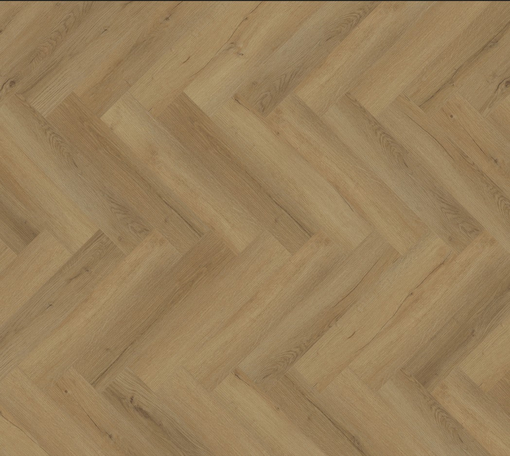 SPC Oak Barley Herringbone Vinyl Floor