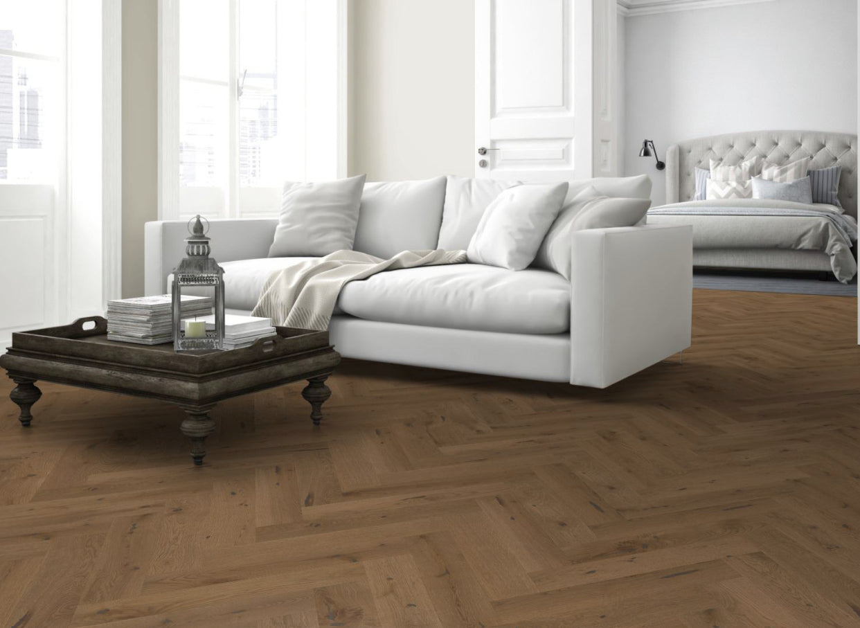 Castro Smoked White Oak Herringbone 120