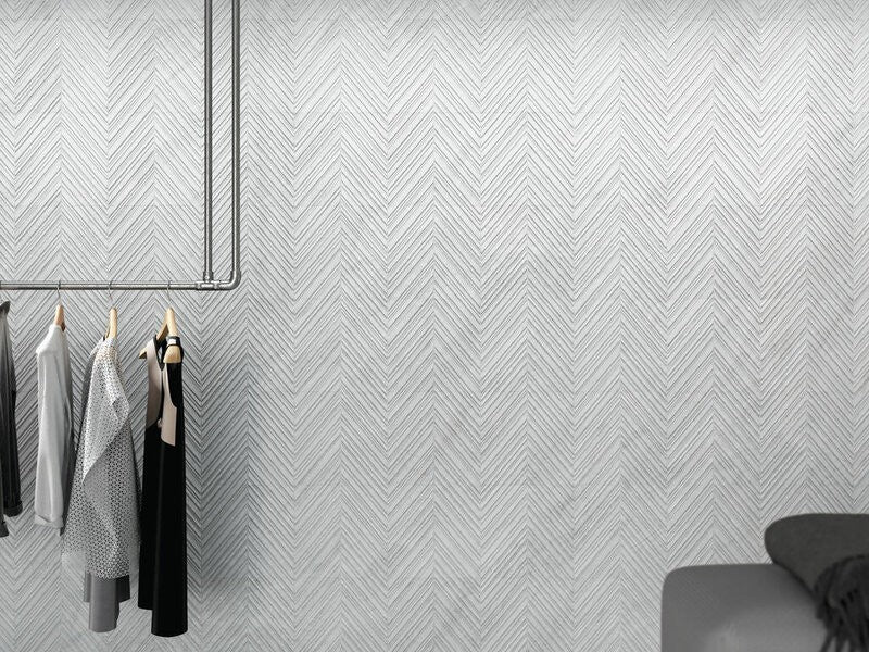 Kliff Look White Decor Rectified 30x90