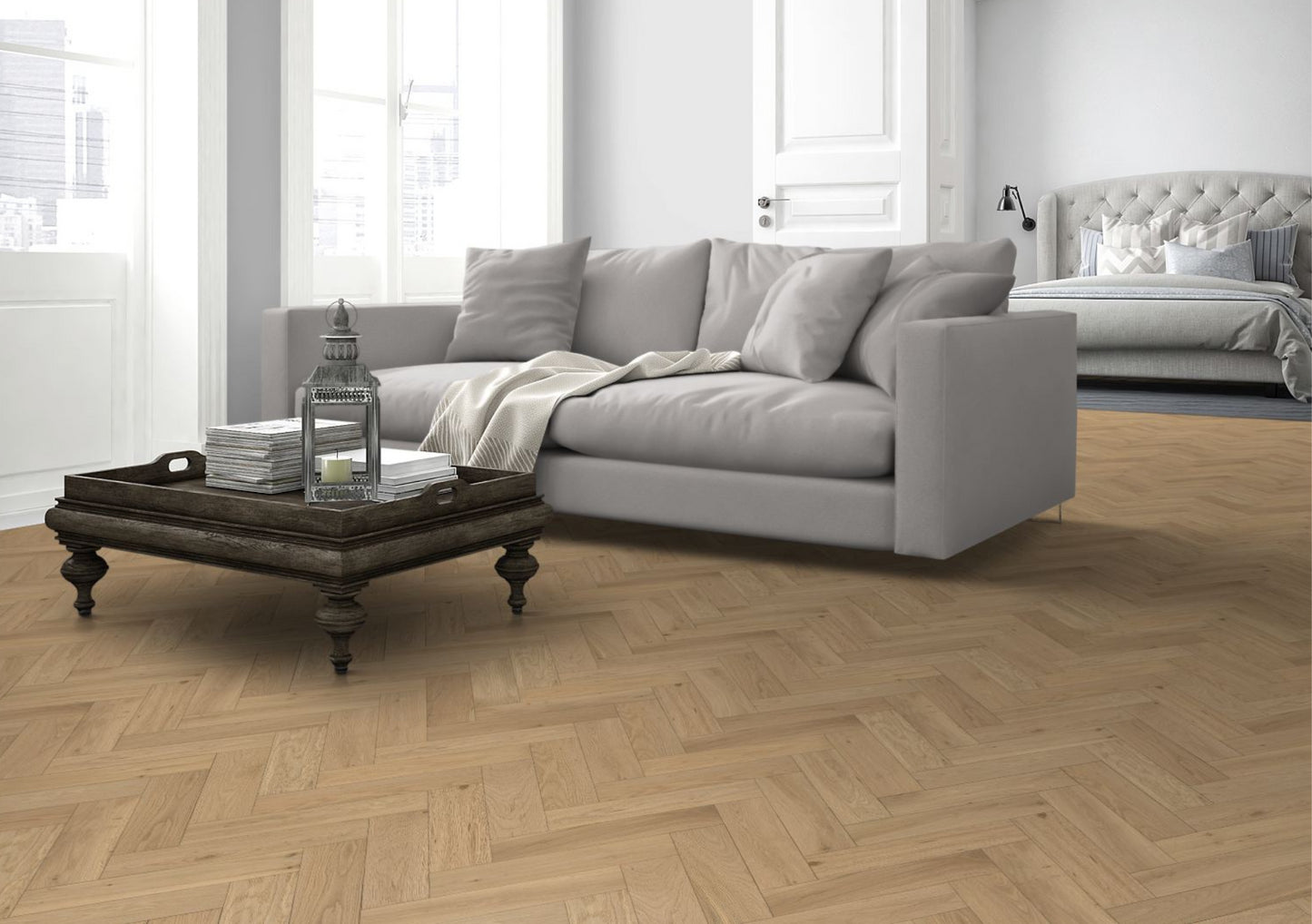 Whisper Oak Herringbone