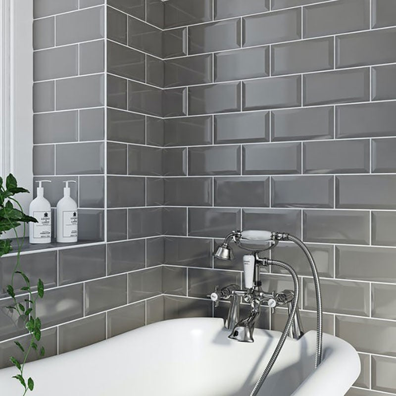Biselado Slate Grey 10x20