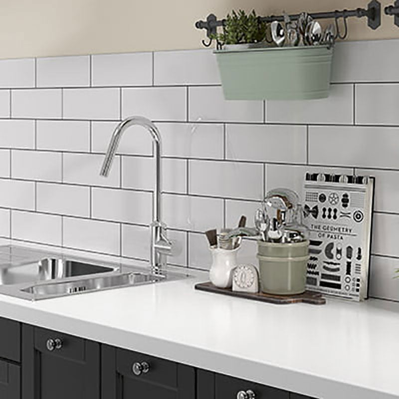 Blanco Liso Glossy 10x30