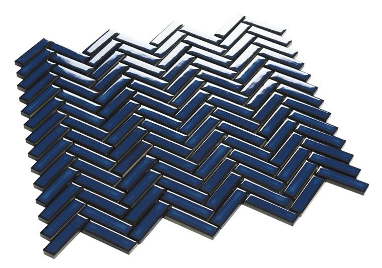 Chevron Blue Mosaic
