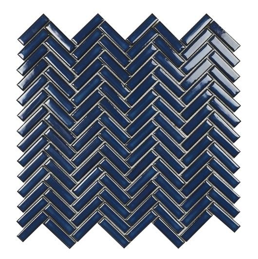 Chevron Blue Mosaic