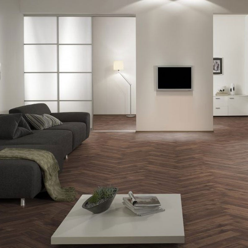 Coffee Oak Herringbone