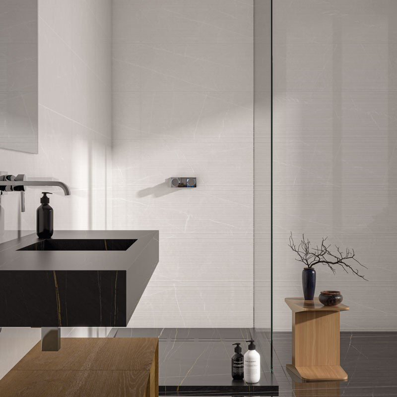 Fine Pietra White Decor 33.3x100