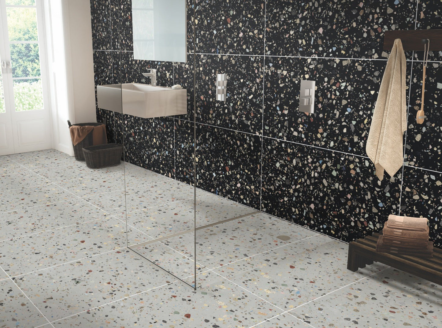 Gemstone Black 60x120 (Terrazzo Tile)