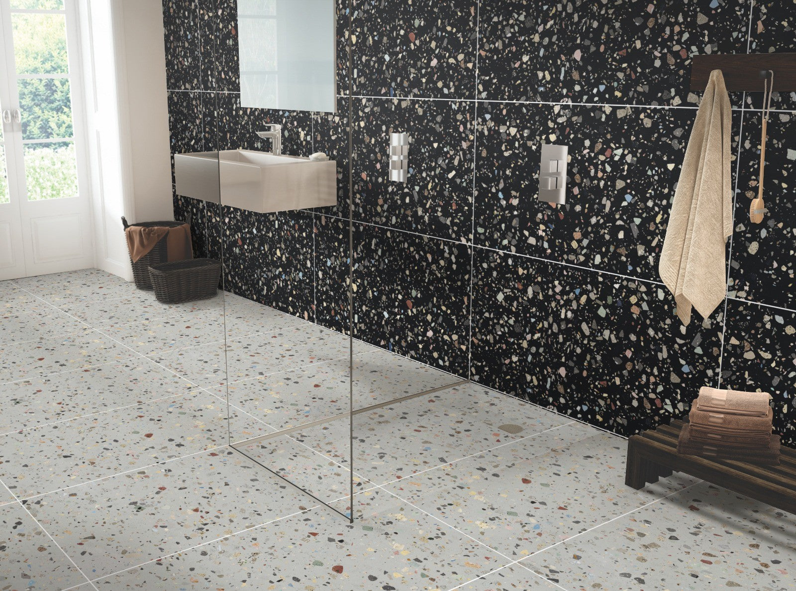 Gemstone Black 60x120 (Terrazzo Tile)
