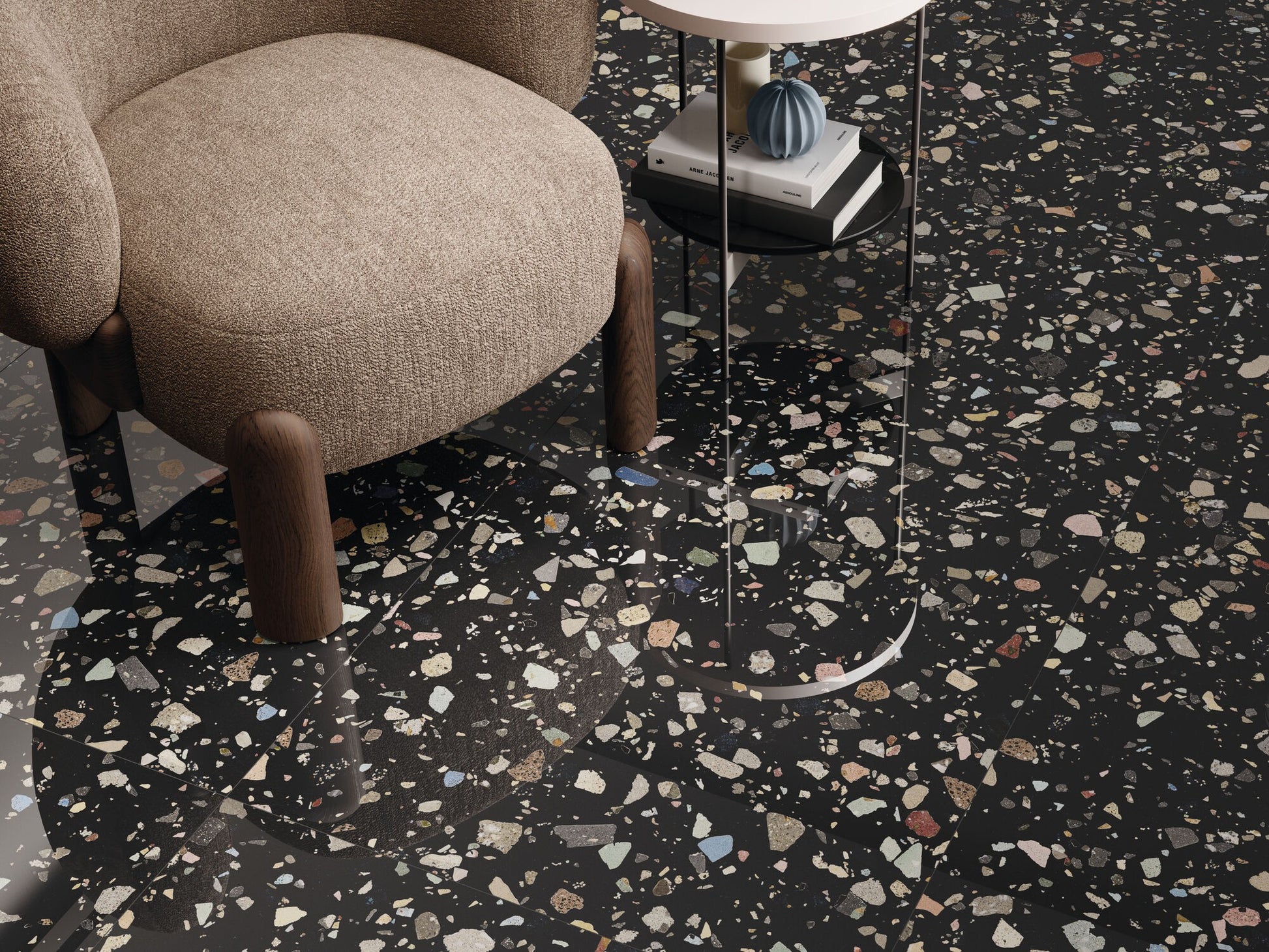 Gemstone Black 60x120 (Terrazzo Tile)