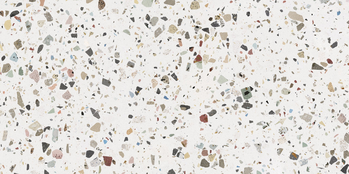 Gemstone White 60x120 (Terrazzo Tile)