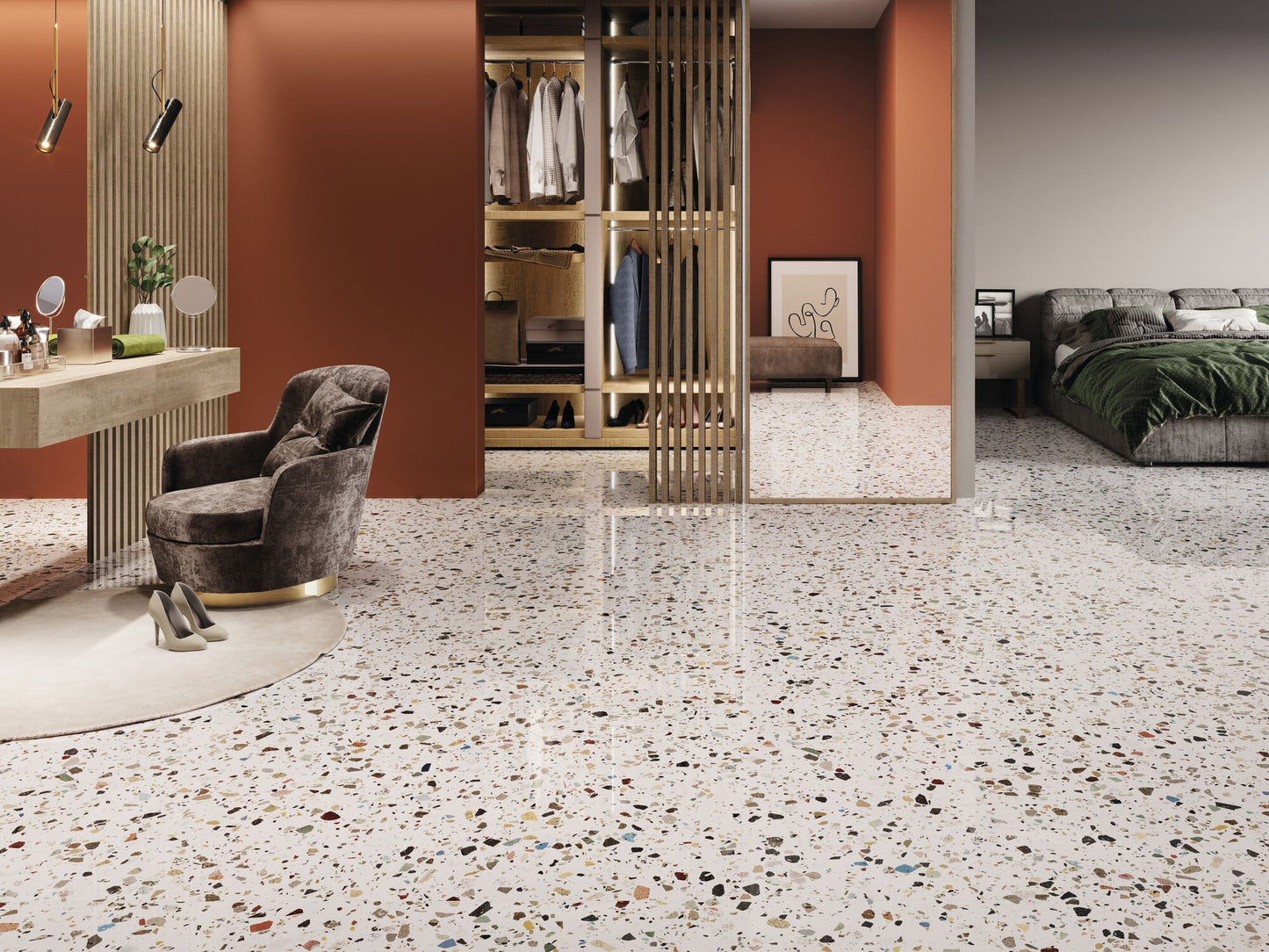 Gemstone White 60x120 (Terrazzo Tile)