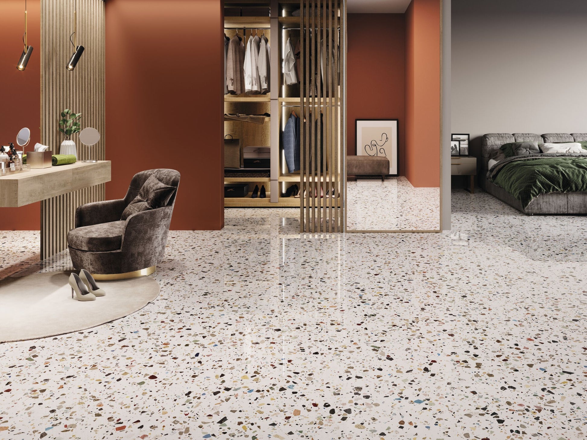 Gemstone White 60x120 (Terrazzo Tile)