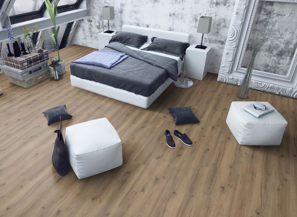 SPC Oak Mocha Plank Vinyl Floor