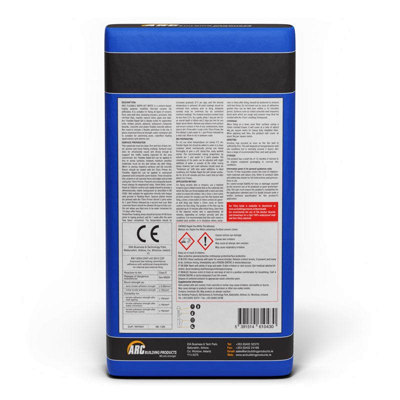 Rapid-Set Flexi White Adhesive 20kg