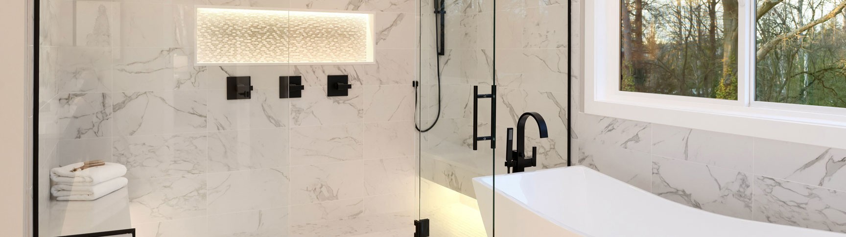 Carrara Marble | Luxury Bathroom | World of Tiles