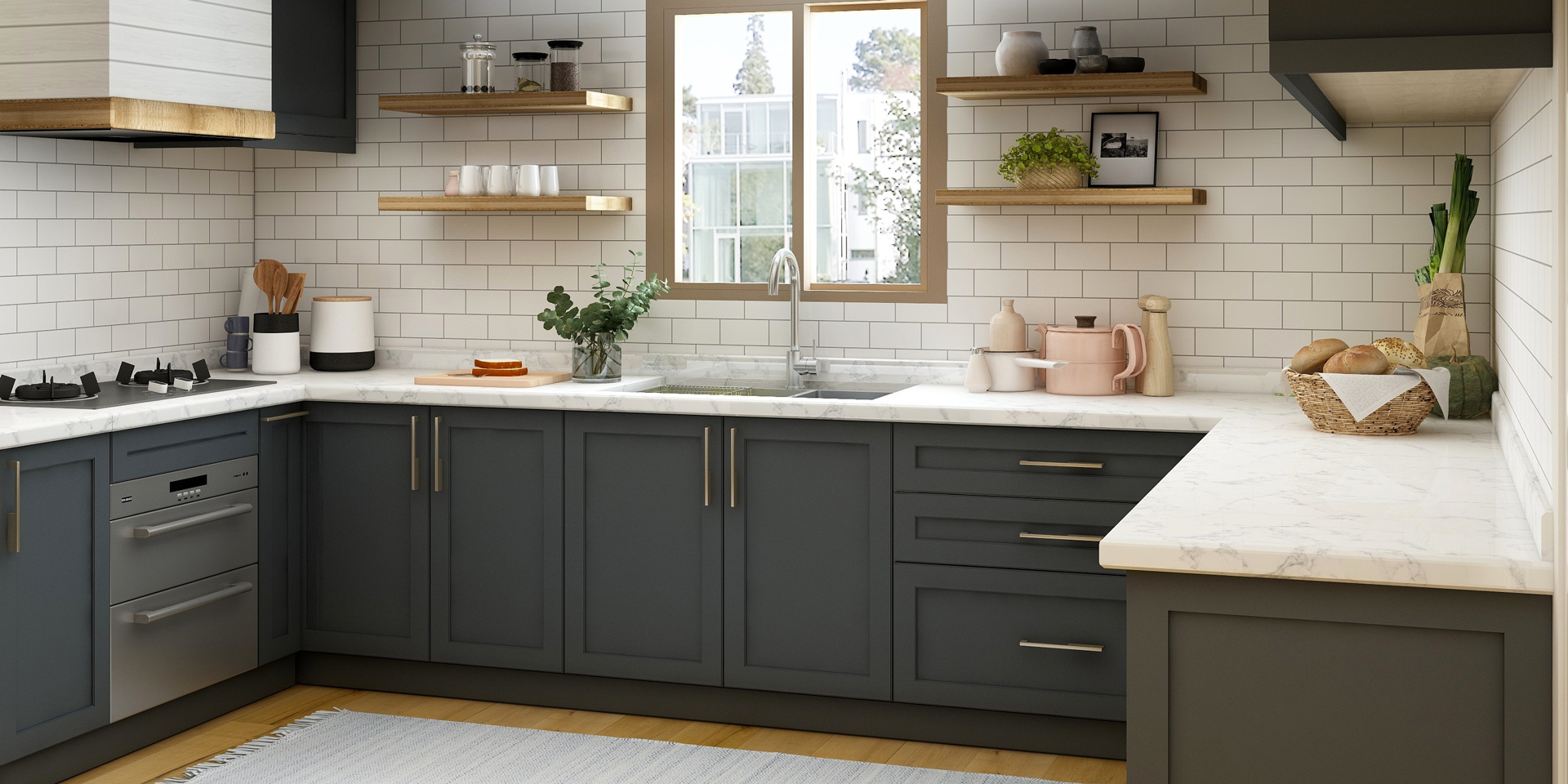 A kitchen is one of the biggest assets in your home. Try these kitchen ideas when planning your layout, wall tiles and flooring. Buy white metro tiles and wood flooring online or in stores, Ireland.   