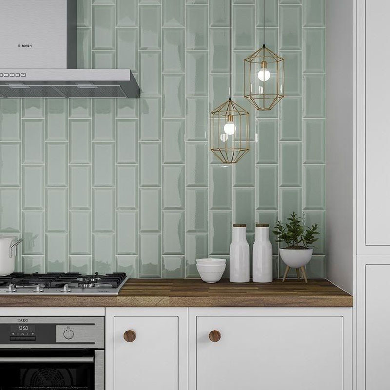 The classic kitchen splashback tile, glossy subways will never go out of style. Buy online or in stores nationwide, Ireland.