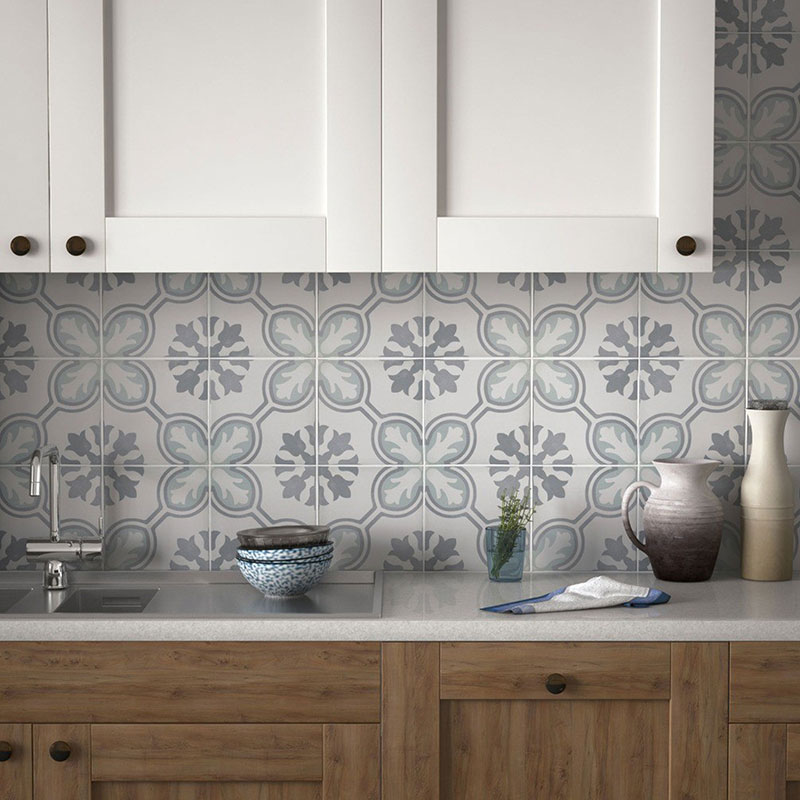 Victorian style patterned tile for walls and floors. Buy online or in stores at Westmeath, Limerick, Dublin, Kerry and Cork, Ireland.
